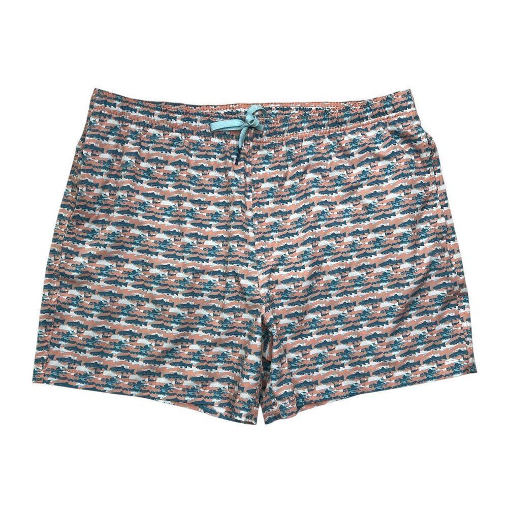 Southern Tide Swim Trunks Men's Size XXL Fish Summer Beach Active Boardshorts